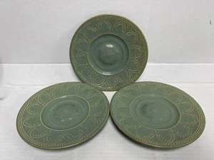 Coventry Parthenon Stoneware Lot of 3 Green 7" Plates - Picture 1 of 3