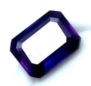 Zertifizierter natürlicher lila Tansanit 7,00 ct Smaragdform Edelstein mit kostenlosem Geschenk - Bild 1 von 7