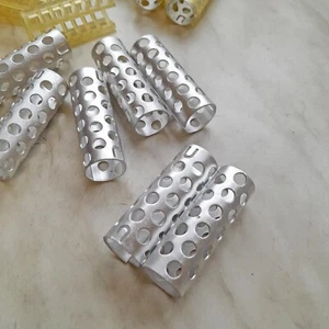 Set 10 Aluminium Lockenwickler Metallroller Kunststoffabdeckung Frisur Weiblich Haarschnitt - Bild 1 von 15