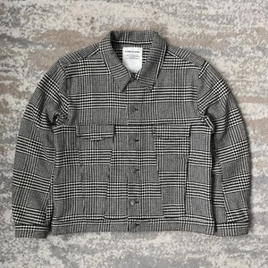 A Kind Of Guise Babai Houndstooth Check Wool Cropped Boxy Trucker Jacket XL - Picture 1 of 17