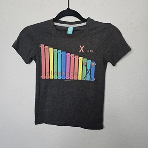 Spread Shirt Tee Little Kids XS X Xylophone Rainbow Gray Unisex Novelty Fun - Picture 1 of 9