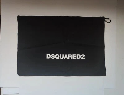 DSQUARED2 Bag Borsa in tela Originale Black Nera Dust Bag ICON 34 x 23 Cm Unisex - Imagen 1 de 2