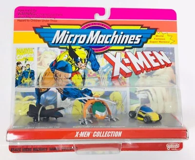Micro Machines 1993 Marvel Comics X-MEN COLLECTION SET of 3 Vehicles #65826 NEW! - Image 1 of 3
