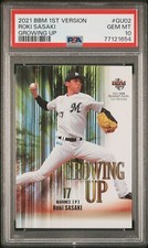 2021 BBM 1st Version Rokki Sasaki Growing Up #GU02 PSA 10 RC Low Pop! Great look