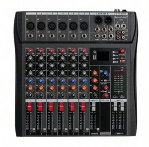 Depusheng DX6 6 Channel Audio Mixer Professional - BRAND NEW SEALED - Picture 1 of 6