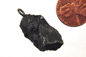 BUTW Sikhote-Alin Russian Meteorite Tektite Necklace Pendant 8582P - Picture 1 of 4