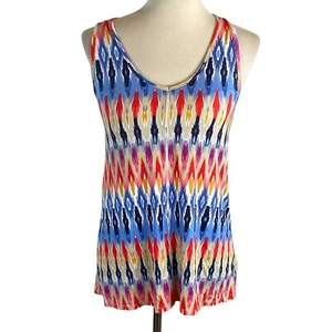 Athleta Womans Athletic Tank Size M Built in Bra Multi Color Racerback - Picture 1 of 3