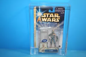 STAR WARS 2003 AFA BEWERTET NEUWERTIG AUF KARTE AOTC C-3PO FIGUR WAFFE HASBRO - Bild 1 von 12