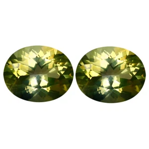5,83 quilates (2 piezas) Atractivo PAR A JUEGO Ovalado (10 x 8 mm) Topacio Amarillo Canario - Imagen 1 de 1