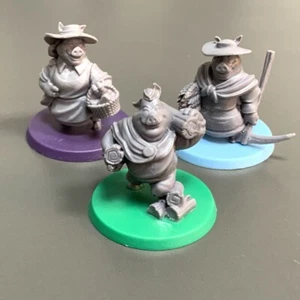 3PCS Pig Warrior Miniatures From The Grimm Forest Board Game Model Figure Toys - Picture 1 of 6