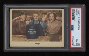 1959 BANG! PSA 8 Fleer Three Stooges Gray Back #73 *NICE* Low POP3 None Higher - Picture 1 of 2