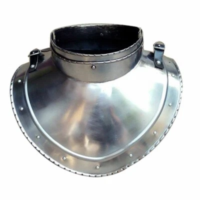 Epic Iron Gorget Set Medieval Gothic Gorget Armor Accessories Larp Sca Costume - Image 1 of 4