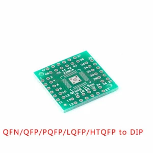 SMD to DIP Adapter Board QFN/QFP/PQFP/LQFP/HTQFP QFN32/48 to DIP FR4 - Picture 1 of 5