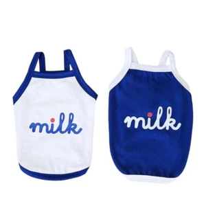 Letter Print Dogs Suspender Vest Daily Walking Pet Vest Dog Pajamas Dogs Costume - Picture 1 of 17