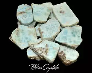 1,4 - 1,6 Zoll LARIMAR Mini-Platte, halbroher heilender Kristall und Stein #LS52 - Bild 1 von 1