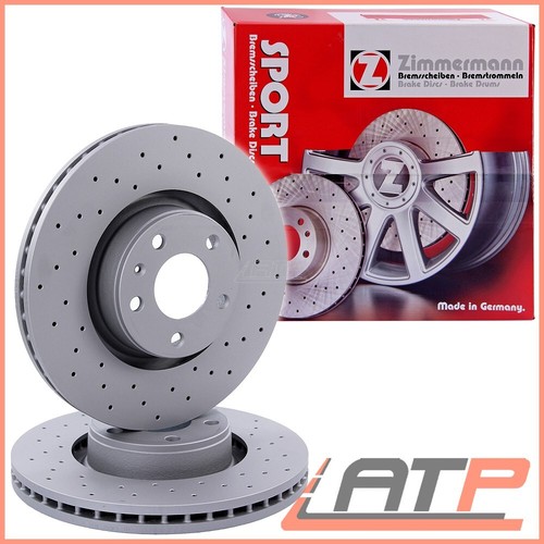 Brake Discs Set BRAKING Pair Front ZIMMERMANN 100124952 2pcs P for 