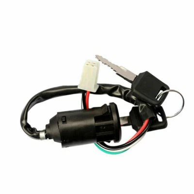 Universal Motorcycle Accessories Rubber Ignition Switch Key Set W/ Wire Harness - Image 1 of 4