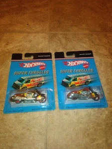 Hot Wheels 2006 Super Chromes Lot Of 2 tampo variation Scorchin Scooter - Picture 1 of 5