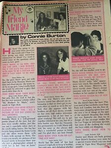 Marie Osmond, The Osmonds, Full Page Vintage Clipping