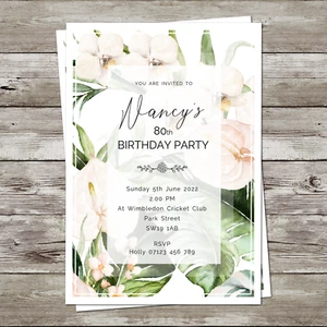 60th 70th 80th 90th Party Invitations Personalised birthday invites for any age - Picture 1 of 6