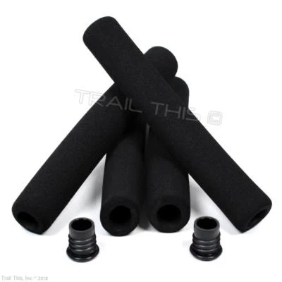 Sunlite Road Bicycle Foam Rubber Grips Pad Set for Drop Bar Handlebar + End Caps
