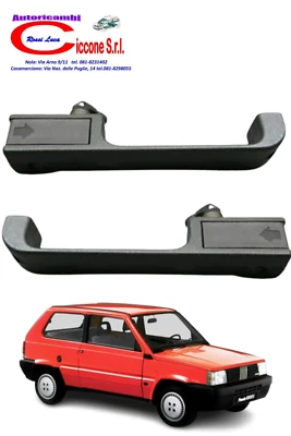 2 PEZZI COPPIA MANIGLIE INTERNE DESTRA SINISTRA per FIAT PANDA 141 1986-2003 - Image 1 of 2