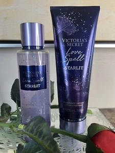 Victoria's Secret LOVE SPELL  Shimmer Fragrance Body Mist & Lotion NEW - Picture 1 of 2