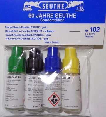 Seuthe 102 (348,75€/l) 4x 10ml Dampf-Rauch-Destillat in Fichte Lokduft Lavendel