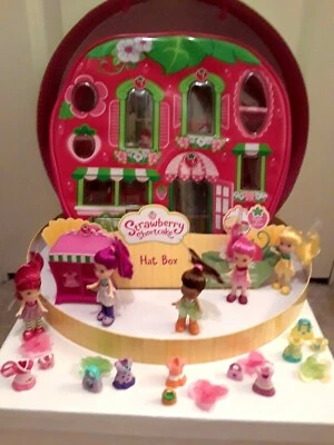 STRAWBERRY SHORTCAKE 2009 "Mix-n-Match SOMBRERO CAJA Set" Objetivo EXCLUSIVO 25+ PIEZAS Foto 1 de 4