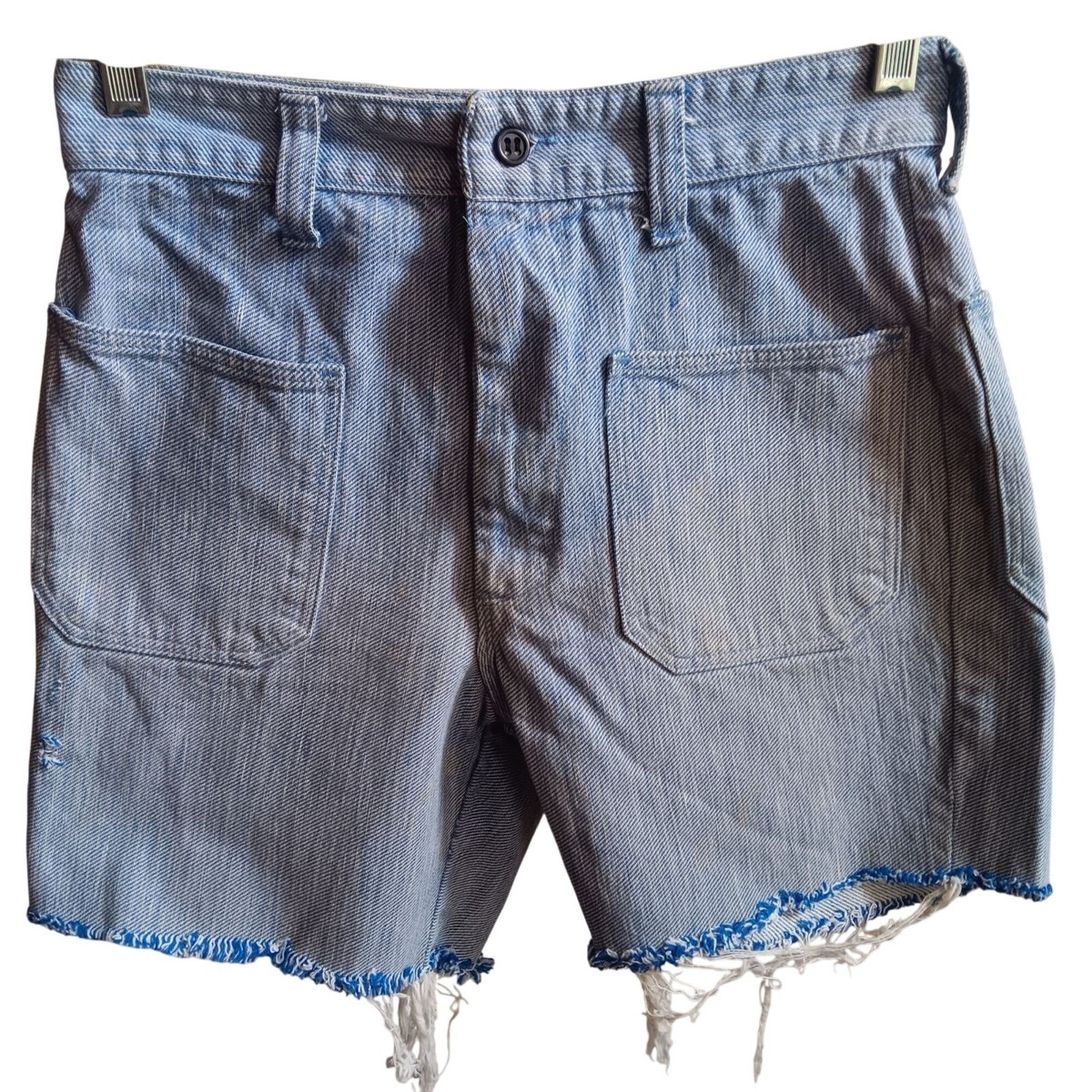 USA Vintage 60s COTTON SHORT PANTS  60年代 Vintage 60s 70s Blue Stripe Cotton Surf Gym Coach Short