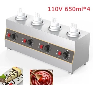 Calentador de salsa eléctrico 110V 4 botellas 650 ml*4 dispensador de bomba de salsa de queso - Imagen 1 de 5