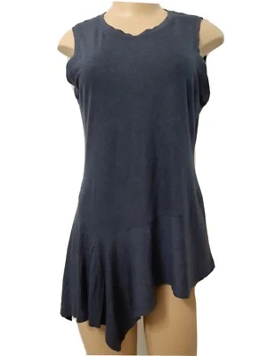 ZBCBG MAXAZRIA Pullover Asimétrico Sin Mangas "CARI" Túnica Azul Marino Talla XS.  Foto 1 de 4