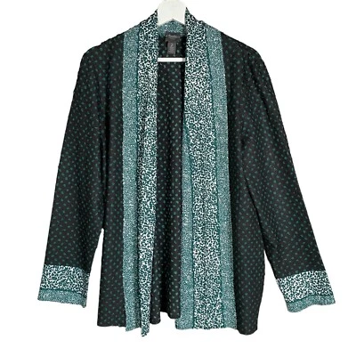 Chaqueta Chicos Travelers Talla 2 Estampada Aplastada Sin Arrugas Colorida Verde Artístico Foto 1 de 4