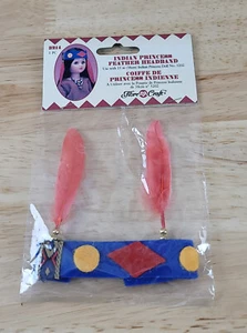 Fibre Craft 6" INDIAN PRINCESS FEATHER HEADBAND #3214 Native American Doll NOS - Picture 1 of 2