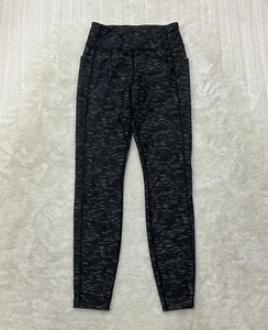 Pantaloni leggings a compressione Athletic Works donna taglia S (4-6) nero bianco stampa - Foto 1 di 9