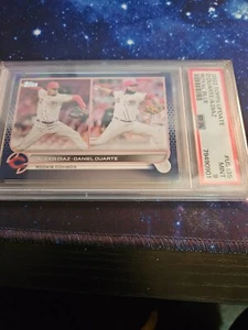 Alexis Diaz / Daniel Duarte 2022 Topps Update #US135 Royal Blue RC PSA Mint 9 - Picture 1 of 2