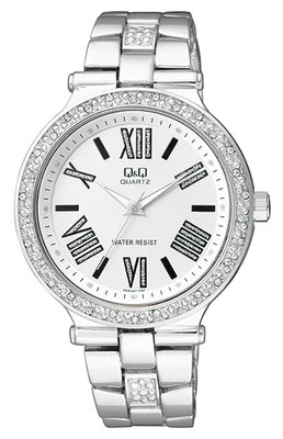 Reloj para mujer Q&Q by Citizen F509-207Y superior cristal tono plata ~GRAN REGALO Foto 1 de 2