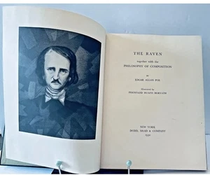 EDGAR ALLEN POE- THE RAVEN -1st EDITION 1930 New York DODD MEAD&CO. Classic EUC! - Bild 1 von 10