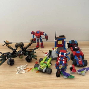 LEGO Spider Man Drone Duel Bulk Bundle 76195 76146 76133 10781 10754 Sets As Is - Foto 1 di 24