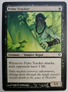 MTG Magic The Gathering Card Pulse TrackerCreature Vampire Rogue Green Worldwa - Picture 1 of 2