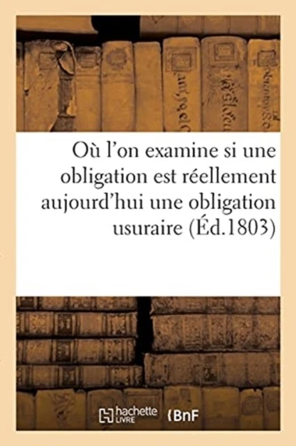 SANS AUTEUR - O l'on examine si une obligation qui contient l'intrt - Q555z - Image 1 of 1