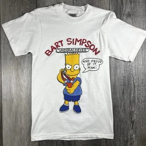 Vintage 90s The Simpsons Single Stitch BART Simpson Underachiever T-Shirt Small - Picture 1 of 10