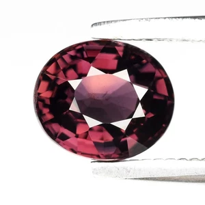 💎 0,97ct 6x5mm VS Oval Natürlicher Rosa Lila Saphir - Unbeheizt, Songea Edelstein - Bild 1 von 4