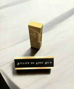 Rare Dunhill Rollagas Gold Barley Lighter w/ Marianne Coin – Swiss Made Vintage - Picture 1 of 10