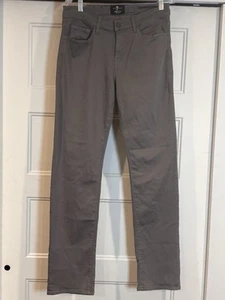7 For All Mankind Luxe Sport Slimmy Jeans Mens 31x33 Gun Metal Gray Stretch NWOT - Picture 1 of 9