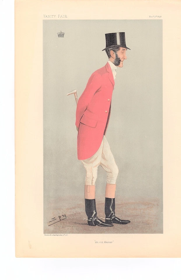 Antigua litografía de Vanity Fair de Wm. Henry Berkeley Portman, "Un viejo maestro", 1898 Foto 1 de 1