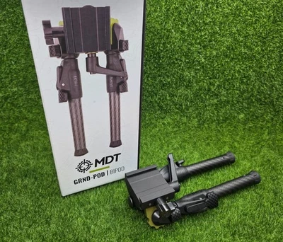 MDT GRND-POD Bipod RRS Dovetail/ARCA Mount, Carbon Fiber Legs - 105561-GRN