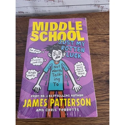 James Patterson Middle School Just My Rotten Luck & Chris Tebbetts New Sealed  - Image 1 of 3