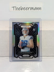 2023 Panini Prizm Luke Schoonmaker RC Silver Prizm Variation #312 Dallas Cowboys - Picture 1 of 2