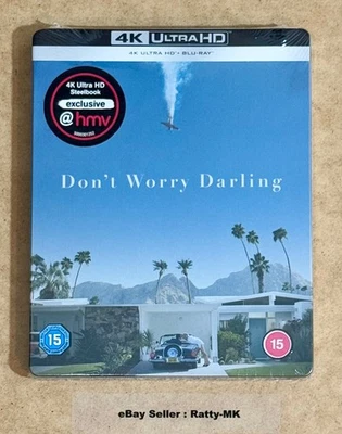 DON'T WORRY DARLING - UK EXCLUSIVE 4K + BLU RAY STEELBOOK - NEW & SEALED - Image 1 of 4